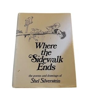 Where the Sidewalk Ends Hardcover Book Dust Jacket Illustrated Shel